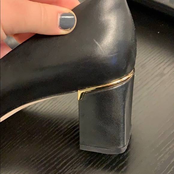 Cole Haan Black and Gold Heels - Picture 6 of 8